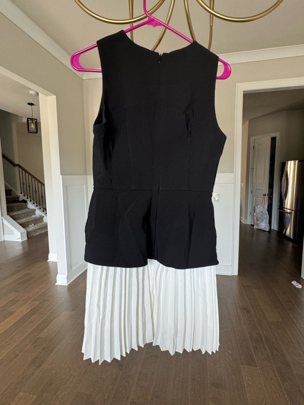 Commense Black & White Peplum Mini Dress - Picture 4 of 5
